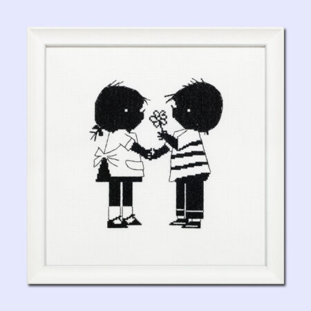 borduurpakket geboortetegel bloem - fiep westendorp - pako