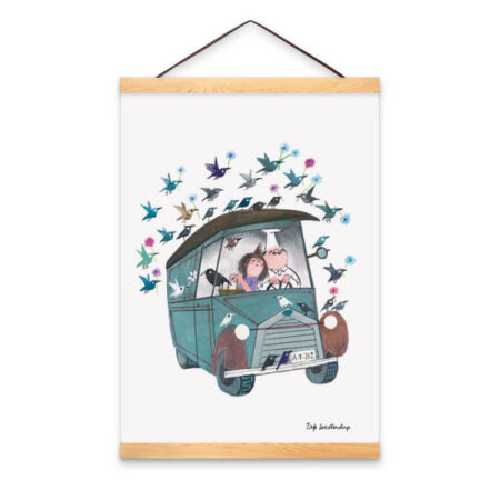 poster auto en vogels - mtday