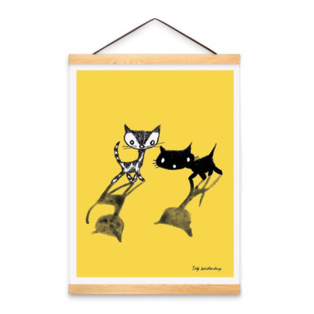 poster pim en pom - schaduw met posterhangers - mtday