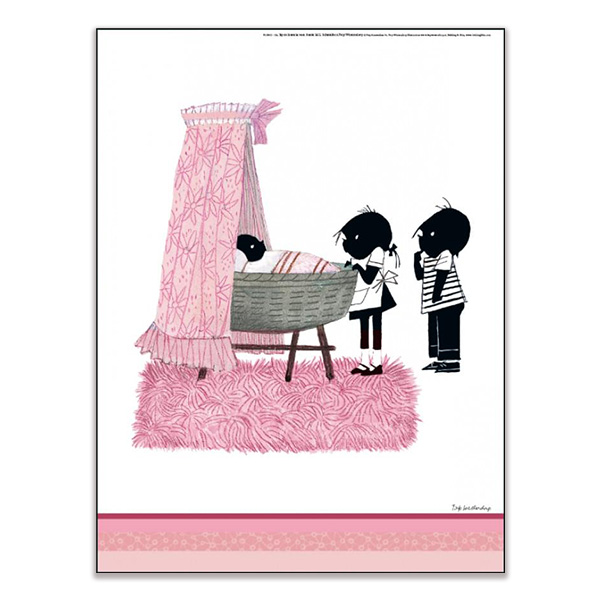 poster roze wiegje - fiep westendorp - bekking & blitz
