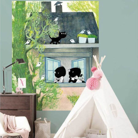 behangpaneel - vogels - jip en janneke - fiep westendorp - kek amsterdam