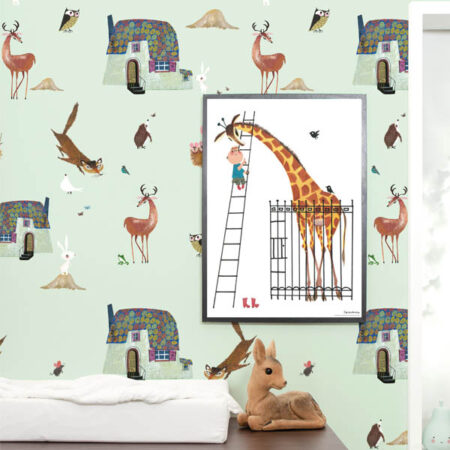 behang - bosdieren - fiep westendorp - groen - kek amsterdam