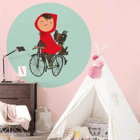 behangcirkel - meisje op de fiets - fiep westendorp - kek amsterdam