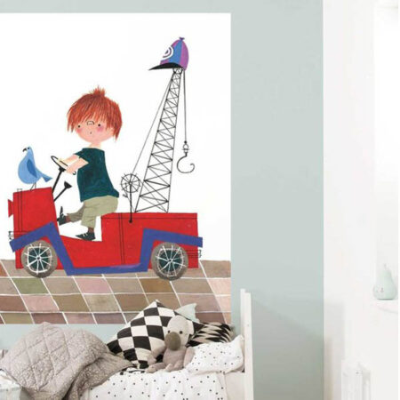 behangpaneel - de rode kraanwagen - fiep westendorp - kek amsterdam