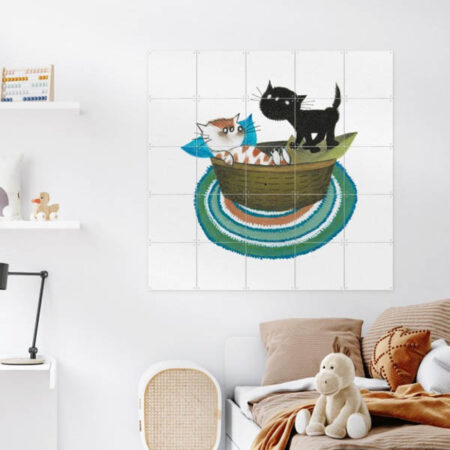 pim en pom in hun mandje ixxi wanddecoratie fiep westendorp